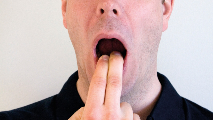 Bild som visar rörelseträning för käken