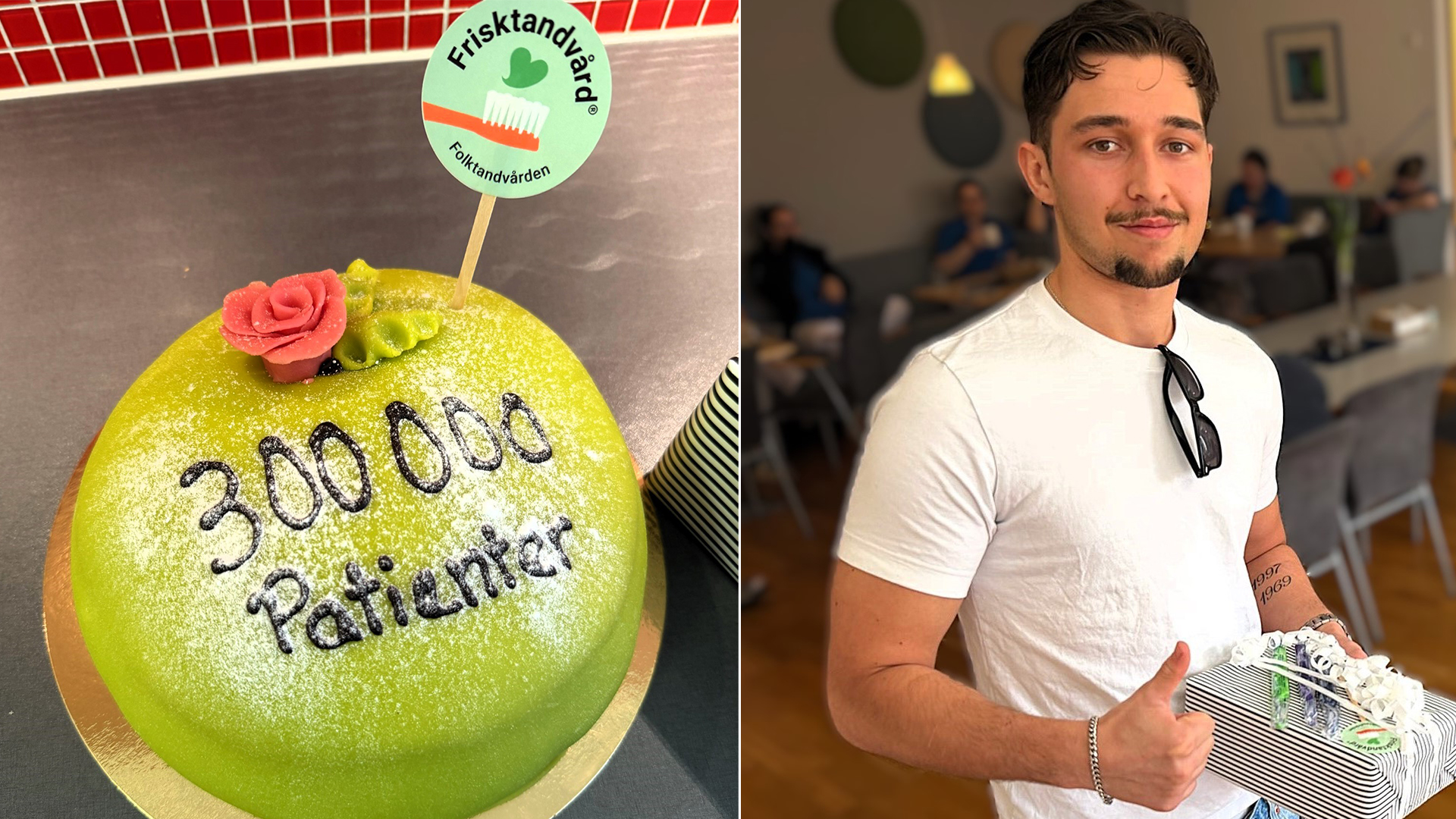 Firande av 300 000 patienter med Frisktandvårdsavtal.